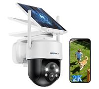 Mrowly Telecamera WiFi Esterno 2K/3MP con Pannello Solare 2 in 1, Senza Fili con