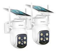 MROWLY Telecamera WiFi Esterno Senza Fili a Batteria 4MP/2.5K, 2PZ