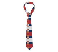 MROWYC Flag of Serbia Patterned cravatte da uomo sono un accessorio elegante per abiti da lavoro e anche fare un grande regalo per il tuo ragazzo.