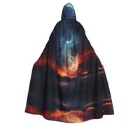 MROWYC Liquefied clouds2 - Mantello/mantello con cappuccio, per feste e cosplay, mantello a tema