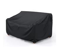 Mrrihand - Copridivano resistente impermeabile, per divano a 2 posti, per esterni, con prese d'aria e maniglie, 152,4 cm di lunghezza x 86 cm di profondità x 76 cm di altezza, nero