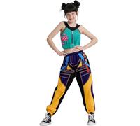 MRRTIME Demon Costume per bambini Girls Hunters Cosplay Pop Singers Stage Role Play Outfits Toddler Halloween Costumes (RUMI-B, 160)