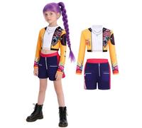 MRRTIME Demon Costume per bambini Girls Hunters Cosplay Pop Singers Stage Role Play Outfits Toddler Halloween Costumes (RUMI-D, 110)