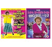 Mrs Brown's Boys / Brendan O'Carroll Complete BBC Series 1,2,3, & The 3 Christmas Specials (7 Disc Set) Plus Mrs Brown's Boys Original 8 Disc RTE Series & Brendan O'Carroll's Stand Up Collection (19 Disc Set)