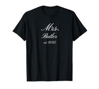 Mrs. Butler 2025 Matrimonio Fidanzamento 1000 Collezione di nomi" Maglietta