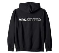 Mrs. Crypto Matching Cryptocurrency Blockchain Husband Wife Felpa con Cappuccio