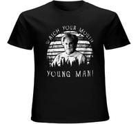 Mrs Doubtfire Watch Your Mouth Men's T Shirt Unisex Cotton Tee Black S