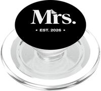 Mrs. Est. 2026 Design minimo per celebrazione del matrimonio PopSockets PopGrip per MagSafe