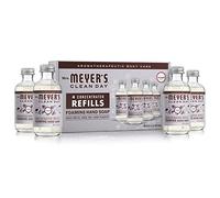 Mrs. Meyer'S Clean Day Ricariche concentrate con sapone in schiuma per le mani, 4 ricariche concentrate (2 once ciascuna), profumo di lavanda, produce sapone liquido da 4 once, sapone liquido da 220