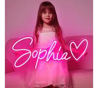 MRSSEASY Scritta LED Personalizzabile, Insegna al Neon led Personalizzabile, Scritta Neon Personalizzata da Decorazione Parete, Insegne Luminose per Feste Luci logo Regalo Happy Birthday Matrimonio