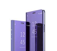MRSTER Samsung S9 Cover, Mirror Clear View Standing Cover Full Body Protettiva Specchio Flip Custodia per Samsung Galaxy S9. Flip Mirror: Purple