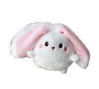 MRSTORY Animale Peluche Bambola Adorabile Morbido Reversibile Plasimmon Peluche Giocattolo Cuscino Decorazione per il Letto a Casa Bambini Adulti PP Cotone Breve Peluche (Lapin s)