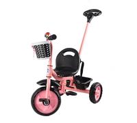 MRSTORY Bilancia del Triciclo per Bambini Trike Muova Regolabile Direzione Direzione Pieigli di Piegatura Bike per Bambini per Bambini in Plastica in Metallo da 3 a 6 Anni (Rosa)