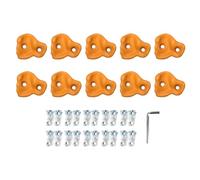 MRSTORY L'arrampicata su Roccia Tiene la Mano Comoda e Comoda Sentendo a Parete da Roccia per Bambini per Esterni per Esterni Adulti 10pcs Cm (Arancia)