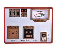 MRSTORY Macchina del Tester per Demagnetizzatore di Orologi Professionale Macchina del Tester Batteria del Tester Al Quarzo per i Riparatori di Orologiaio in Plastica Nera 11x3cm