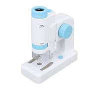 MRSTORY Microscopio Al Microscopio per Bambini Illuminato Al Microscopio Tascabile Ad Alta Definizione per L'osservazione (Blu)