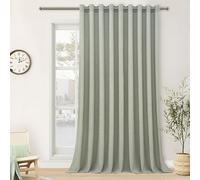 MRTREES Tenda in lino con occhielli, semitrasparente, per grandi finestre, soggiorno, stile rustico, lunghezza 240 cm, larghezza 200 cm, 1 pezzo, effetto lino, per cameretta dei bambini