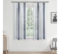 MRTREESTende per la Cucina: Stile e Funzionalità in un Solo Posto, Due strisce verticali di colore, tende di garza, due metodi di utilizzo, 140X145cm, 2 pezzi