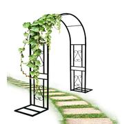 MRVAKDYDI Arco da giardino Arco in acciaio Cornice Ornamento, Arco da sposa per esterni e interni con traliccio da giardino (Wide: 11,2'/340 cm)