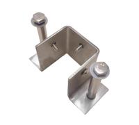 MRVAKDYDI Base per Pali di Recinzione con Viti, Staffa di Ancoraggio for Base palo in Acciaio Inossidabile 304, Diverse Dimensioni for Supporto recinzioni e Ponti(41x41x60mm/1.6x1.6x2.4in)