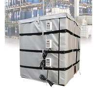 MRVAKDYDI Coperta riscaldante per fusti di Tipo Industriale Riscaldatore for fusti IBC TON con Regolazione Impermeabile 0-150°C for 200L/1000L Grigio/Nero(Grey,150℃1000L)