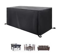 MRVAKDYDI Coperture per mobili da Giardino a cubo, Copertura Impermeabile for mobili da Giardino Oxford 420D con Cordino Nero, Dimensioni Multiple(240x100x100cm)