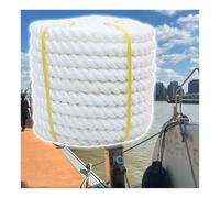 MRVAKDYDI Corda di ormeggio per Barche da Pesca, Cime for ormeggio in Nylon Intrecciato a Tre Capi, Colore Bianco, Diametro 1/4-3/4 Pollici, Lunghezza 10-100 m(1/4",10m)