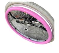 MRVAKDYDI Decorazione da Parete in macramè, 1 Paio di coperture for corrimano for Sedia a rotelle, Spesse 0,18 Pollici, Resistenti all'Usura(Pink,24in)