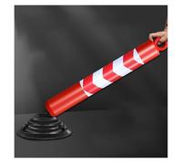 MRVAKDYDI Dissuasore di sosta per parcheggio Auto, Paletto di Sicurezza in plastica con Striscia Riflettente 80-100 cm(100cm/39.4cm Tall)