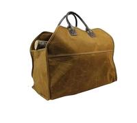MRVAKDYDI Grande Borsa per trasportare Legna da ardere, Borsa Porta Legna in Tela, Resistente Borsa Porta Legna, Accessori for stufe da Camino, Porta Legna da ardere con Manici(Khaki)