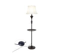 MRVAKDYDI Lampada da Terra Spazzolata, Lampada da Terra a LED Tavolino con Vassoio Multicolor 30x158cm(White)