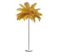 MRVAKDYDI Lampada da Terra Spazzolata, Lampada da Terra Feather con 3 Temperature di Colore Interruttore a Pedale Alto 1,6 m 6 lampadine LED