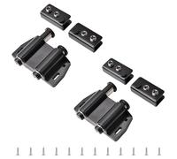 MRVAKDYDI L'armadio con serratura magnetica， Chiusura magnetica for porta in vetro, morsetto regolabile for mobile, adatta for porta in vetro senza telaio a oscillazione libera da 3-9 mm(Black)