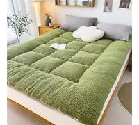 MRVAKDYDI Materasso giapponese da pavimento, Materasso arrotolabile da pavimento, tatami, materassino da campeggio, multicolore, diverse misure(Green,Twin(90x190cm))