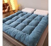MRVAKDYDI Materasso giapponese da pavimento, Materasso arrotolabile da pavimento, tatami, materassino da campeggio, multicolore, diverse misure(Blue,X-Long Twin(90x200cm))