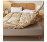 MRVAKDYDI Materasso giapponese da pavimento, Materasso da pavimento giapponese Tatami Futon multicolore, diverse misure(Brown Plaid,180x200cm)