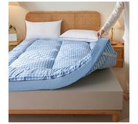 MRVAKDYDI Materasso giapponese da pavimento, Materasso da pavimento giapponese Tatami Futon multicolore, diverse misure(Blue Plaid,120x200cm)