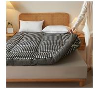 MRVAKDYDI Materasso giapponese da pavimento, Materasso da pavimento giapponese Tatami Futon multicolore, diverse misure(Gray Plaid,100x200cm)