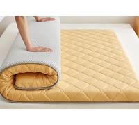 MRVAKDYDI Materasso giapponese da pavimento, Materasso futon giapponese, materassino tatami for campeggio, dormitorio, letto for ospiti, giallo, diverse misure(35"x75")
