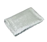 MRVAKDYDI Nappe rectangulaire lavable, Tovaglia Rotonda con Paillettes Glitterate Multicolore 60 cm for Matrimoni, Feste di Compleanno a casa(Silver)