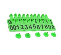 MRVAKDYDI Numero di identificazione in plastica per bovini, 100 Pezzi di Etichetta Auricolare Digitale for l'identificazione del Bestiame(Green,6 * 7.5cm (2.36 * 2.95in) 201-300)