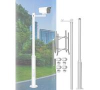 MRVAKDYDI Palo per telecamere a Circuito Chiuso, Detachable Surveillance Camera Pole Mounting Bracket, Galvanized Steel, Multiple Sizes(137.8in/11ft)