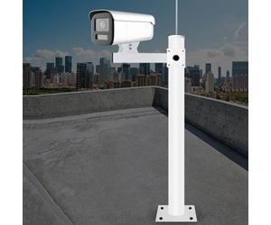 MRVAKDYDI Palo per telecamere a Circuito Chiuso, Universal L-Shaped Security Camera Bracket with Extension Arm for Wall/Pole 100-150cm(Gun Camera,150cm)