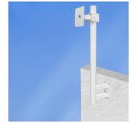 MRVAKDYDI Palo per telecamere a Circuito Chiuso, Wall Mount Security Camera Pole, Galvanized Steel, 0.5m-2.4m High(Bracket C,2m High)