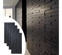 MRVAKDYDI Pannelli murali Decorativi 3D, Brick Effect Wall Paneling for DIY Home Decor, 3D Backdrop Panels, White Black(Black)