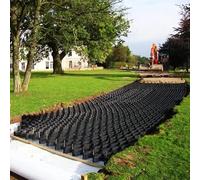 MRVAKDYDI Pavimentazione in Ghiaia per vialetti, Stabilizzatore geogriglia for vialetto, parcheggio, Giardino, passerella, Altezza 2 Pollici(4x7m(13x23ft))