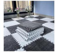 MRVAKDYDI Piastrelle per Pavimenti ad Incastro, Confezione da 80 Piastrelle in Schiuma ad Incastro Multicolore da 0,23/0,39 Pollici(Gray+White,0.39 inch)