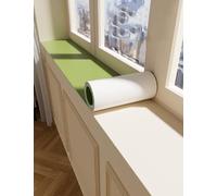 MRVAKDYDI Protezione in Pelle per davanzale, Copertura for davanzale in Schiuma da 3,5 mm Multicolore, Dimensioni Multiple(Green,150x30cm/59x11.8in)