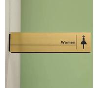 MRVAKDYDI Segnaletica in Alluminio per Servizi igienici, for Uomini e Donne, Cartello for Bagno in Lega di Alluminio, Cartello for Bagno retrò for uffici, aziende e ristoranti, 12,6 * 3 Pollici(A)