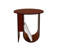 MRVAKDYDI Tavolino in acrilico trasparente , Tavolino da salotto, tavolino da letto semplice e piccolo, tavolino rotondo for balcone for il tempo libero(A)